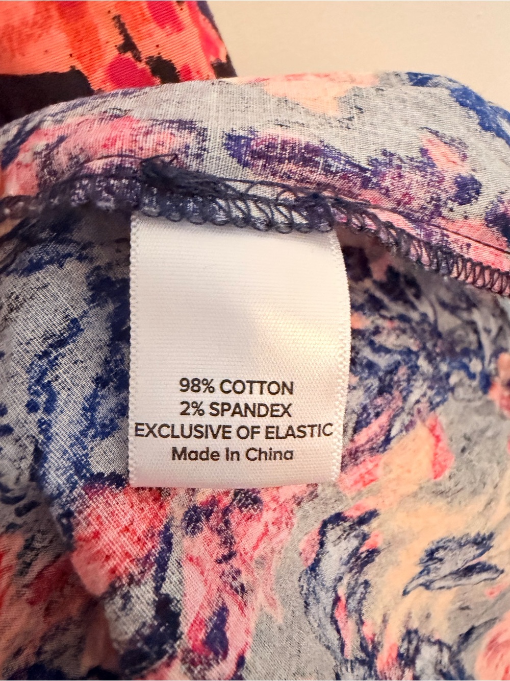 Evereve Maxi Dress oranges, pink and blues. Adjustable straps. Large - Picture 5 of 5